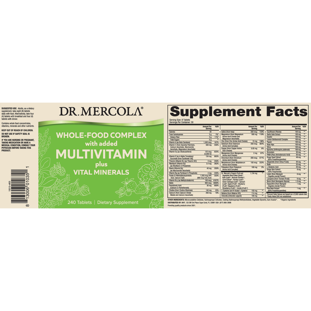 Product image for Whole Food Multivitamin PLUS.