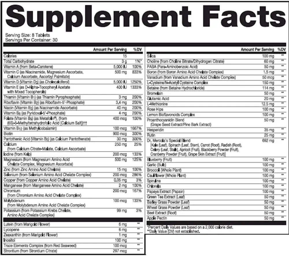 Product image for Whole Food Multivitamin PLUS.