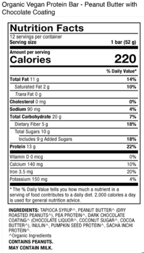 Product image for Pure Power Peanut Butter Bars.