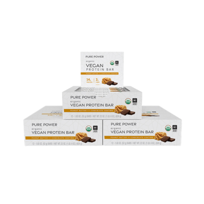 Pure Power Peanut Butter Bars 12 Count