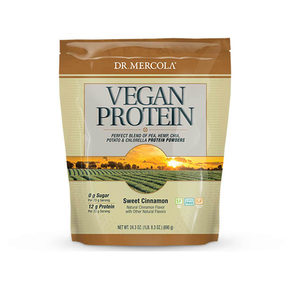 Vegan Protein Cinnamon (1.3 Pounds) by Dr. Mercola Premium Products