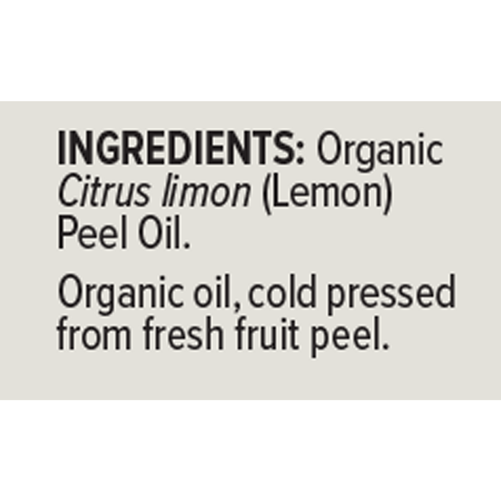 Product image for Organic Lemon Essential Oil.
