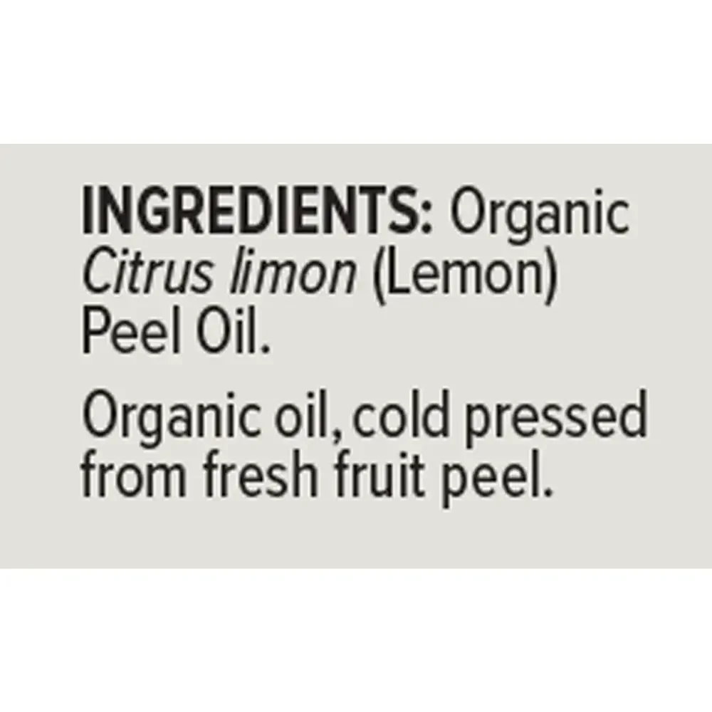 Product image for Organic Lemon Essential Oil.