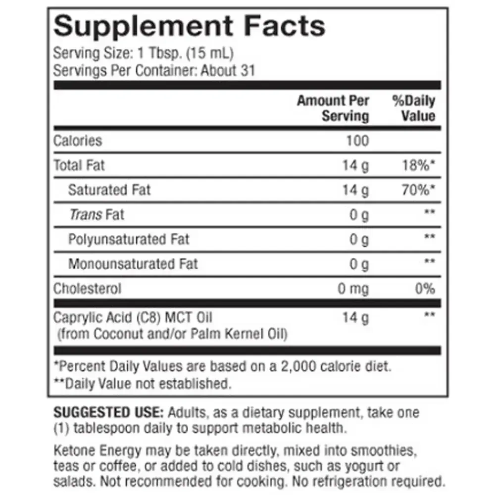 Product image for Biothin® Ketone Energy MCT Oil.