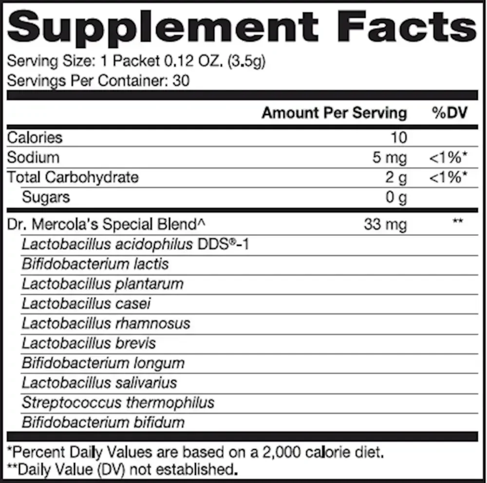 Product image for Complete Probiotics Powder Packets for Kids.