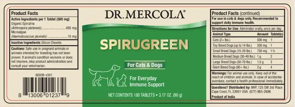 Product image for SpiruGreen Superfood for Pets.