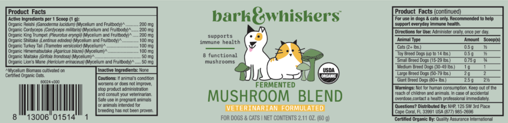 Product image for Fermented Mushroom Blend.