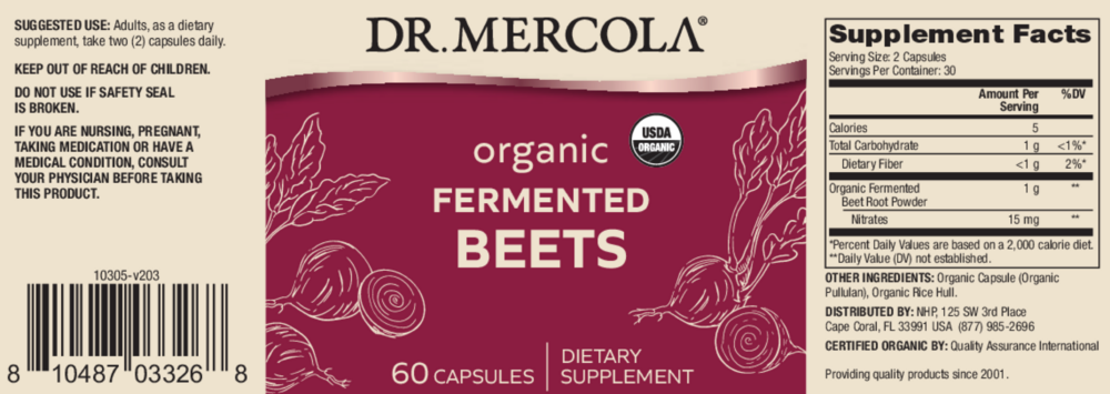 Product image for Organic Fermented Beets.