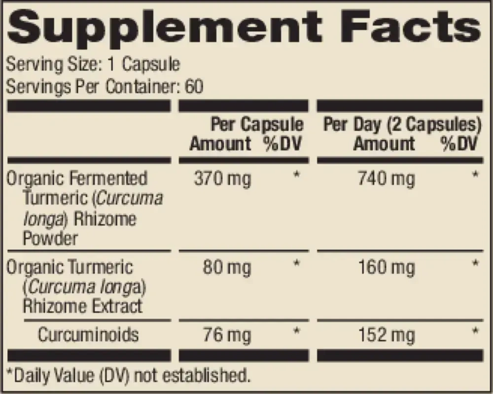 Product image for Fermented Turmeric.