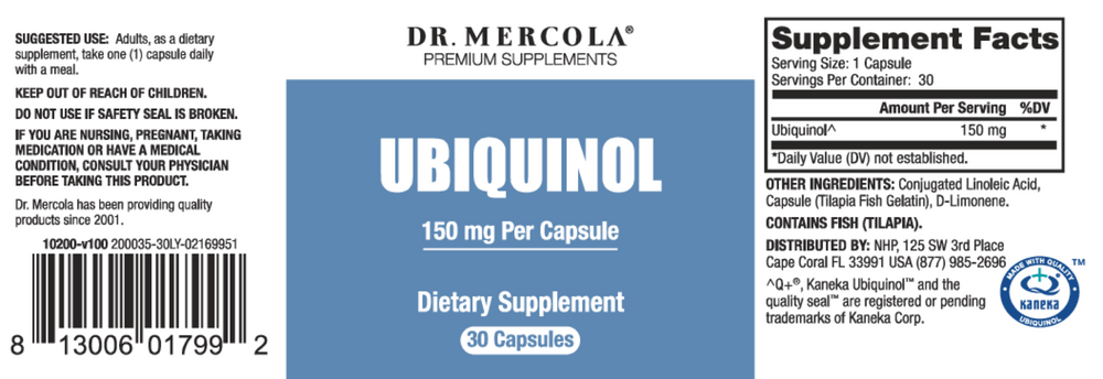 Product image for Ubiquinol 150mg.