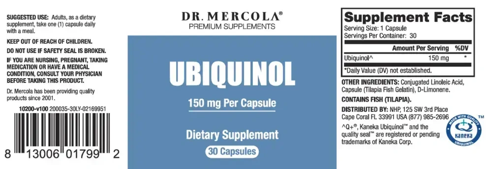 Product image for Ubiquinol 150mg.