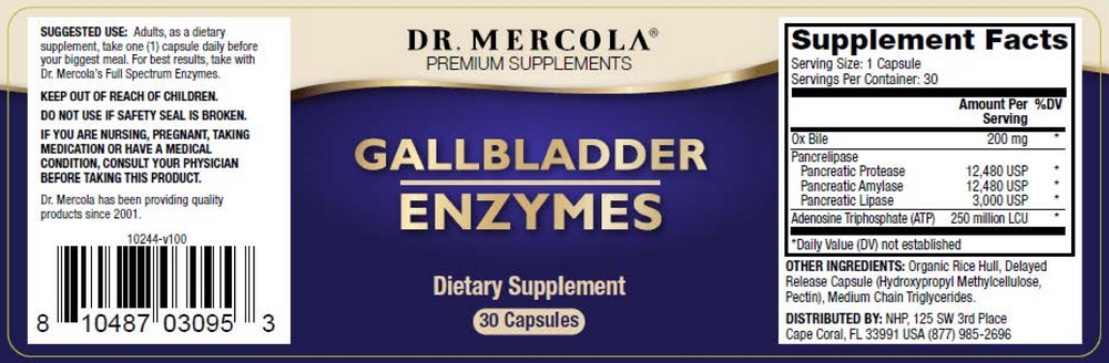 Product image for Gallbladder support.
