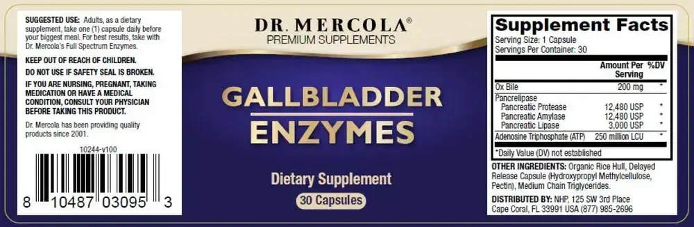 Product image for Gallbladder Enzymes.