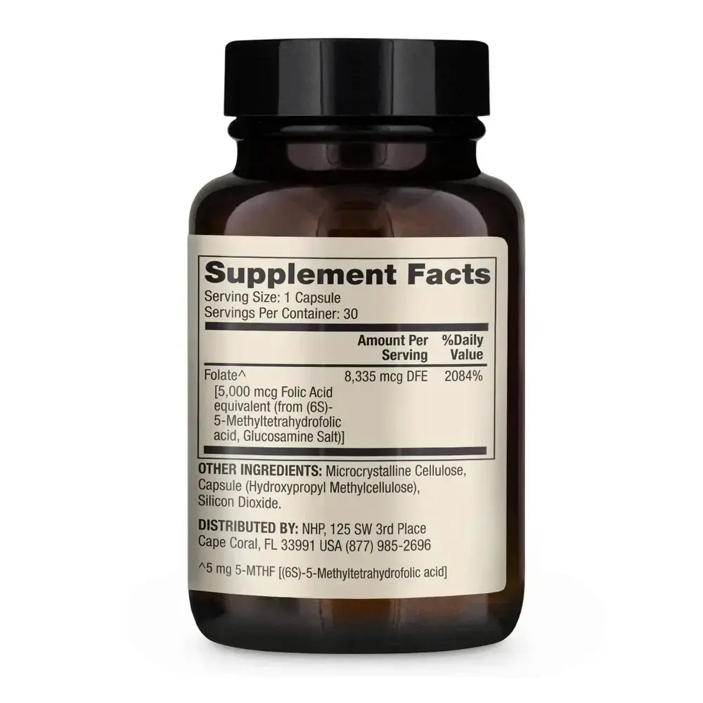Product image for Methyl Folate 5mg.