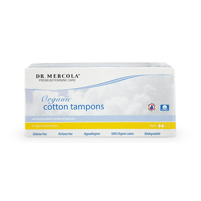 Organic Cotton Tampon Regular 16 count