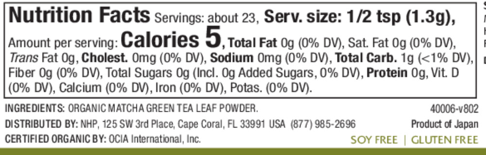 Product image for Solspring® Organic Matcha Ceremonial Green Tea.