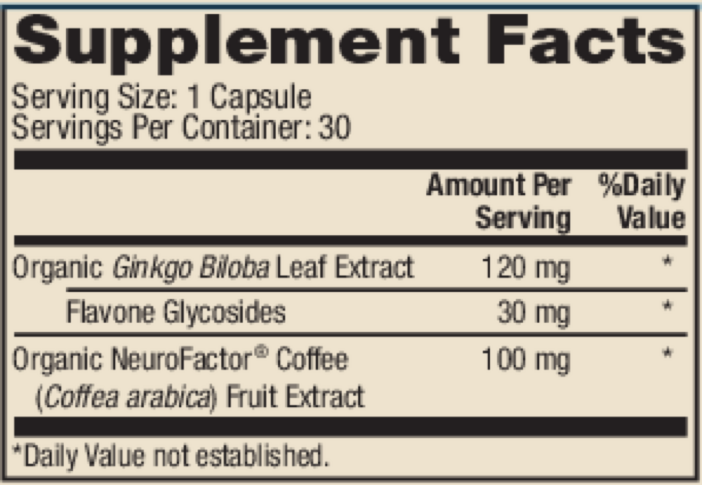 Product image for Organic Ginkgo Biloba.