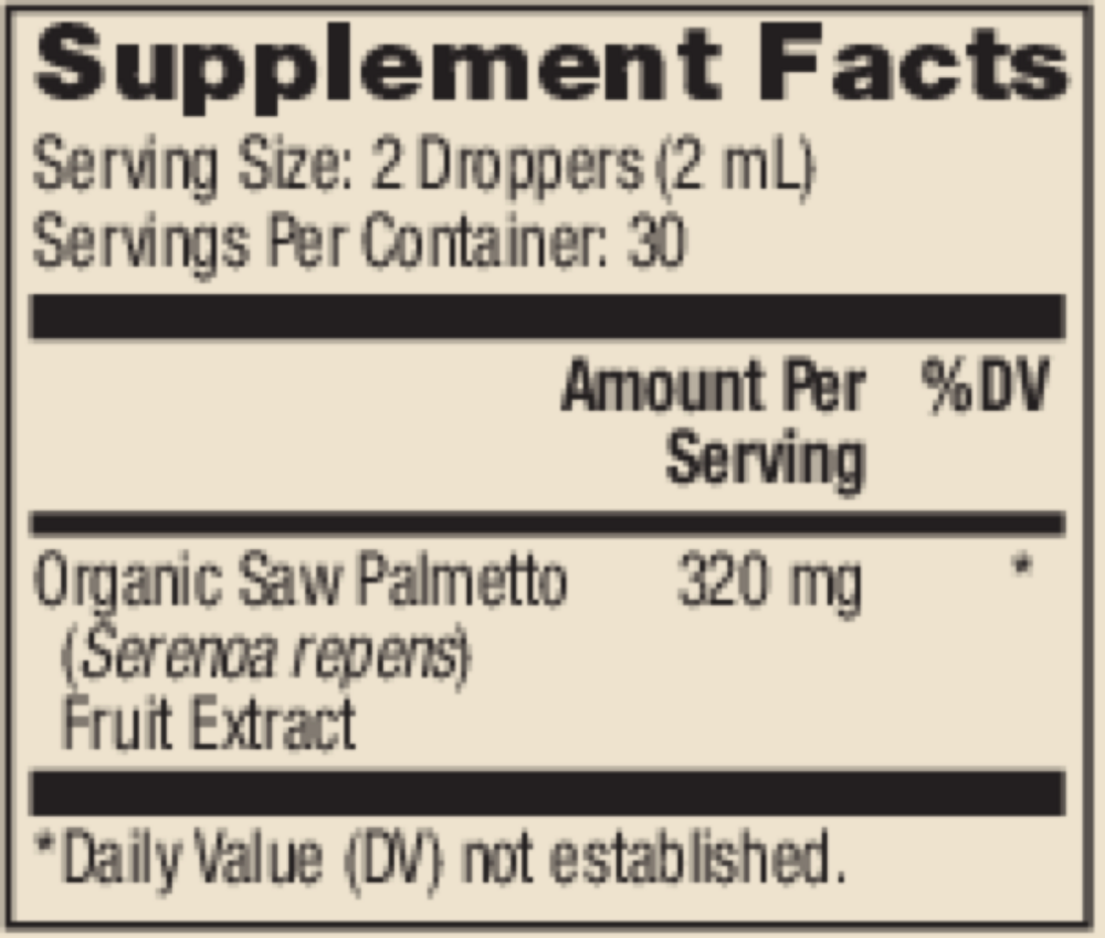 Product image for Organic Saw Palmetto.