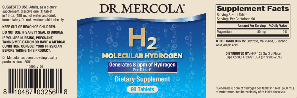 Product image for H2 Molecular Hydrogen.