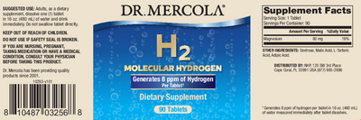 H2 Molecular Hydrogen 90 tablets