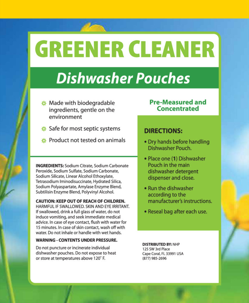 Product image for Greener Cleaner® Dishwasher Pouches.