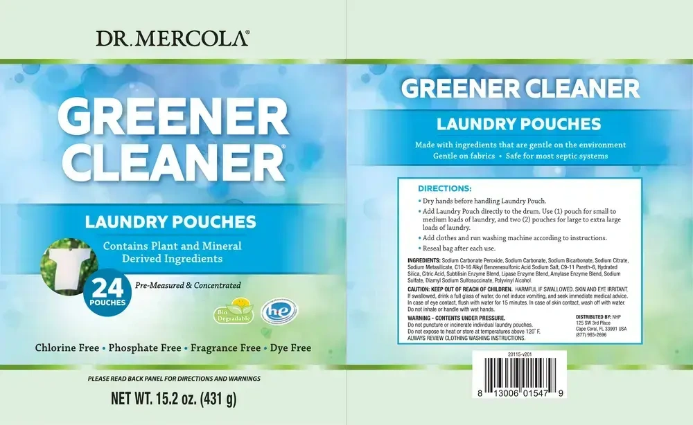 Product image for Greener Cleaner® Laundry Pouches.