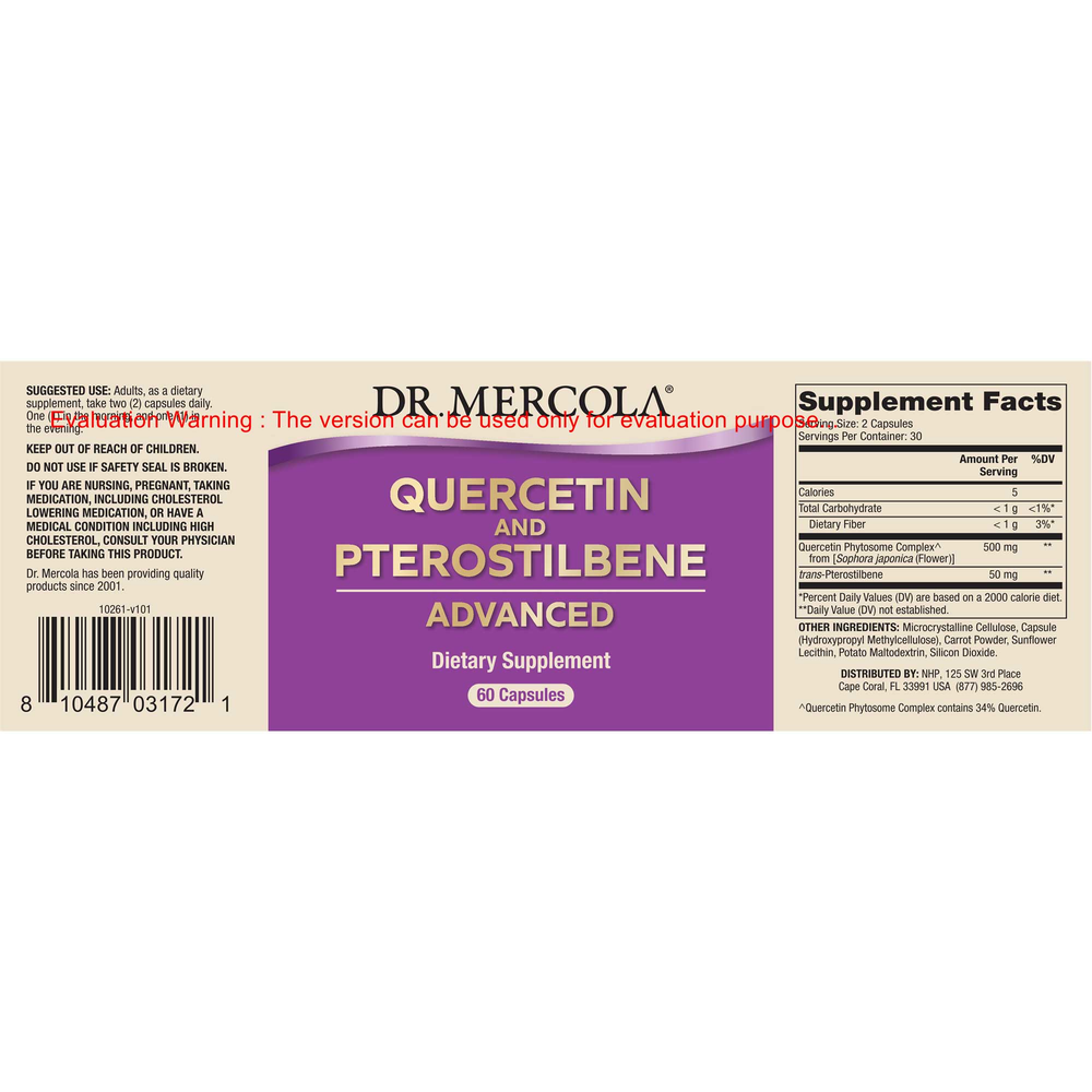 Product image for Quercetin and Pterostilbene Advanced.