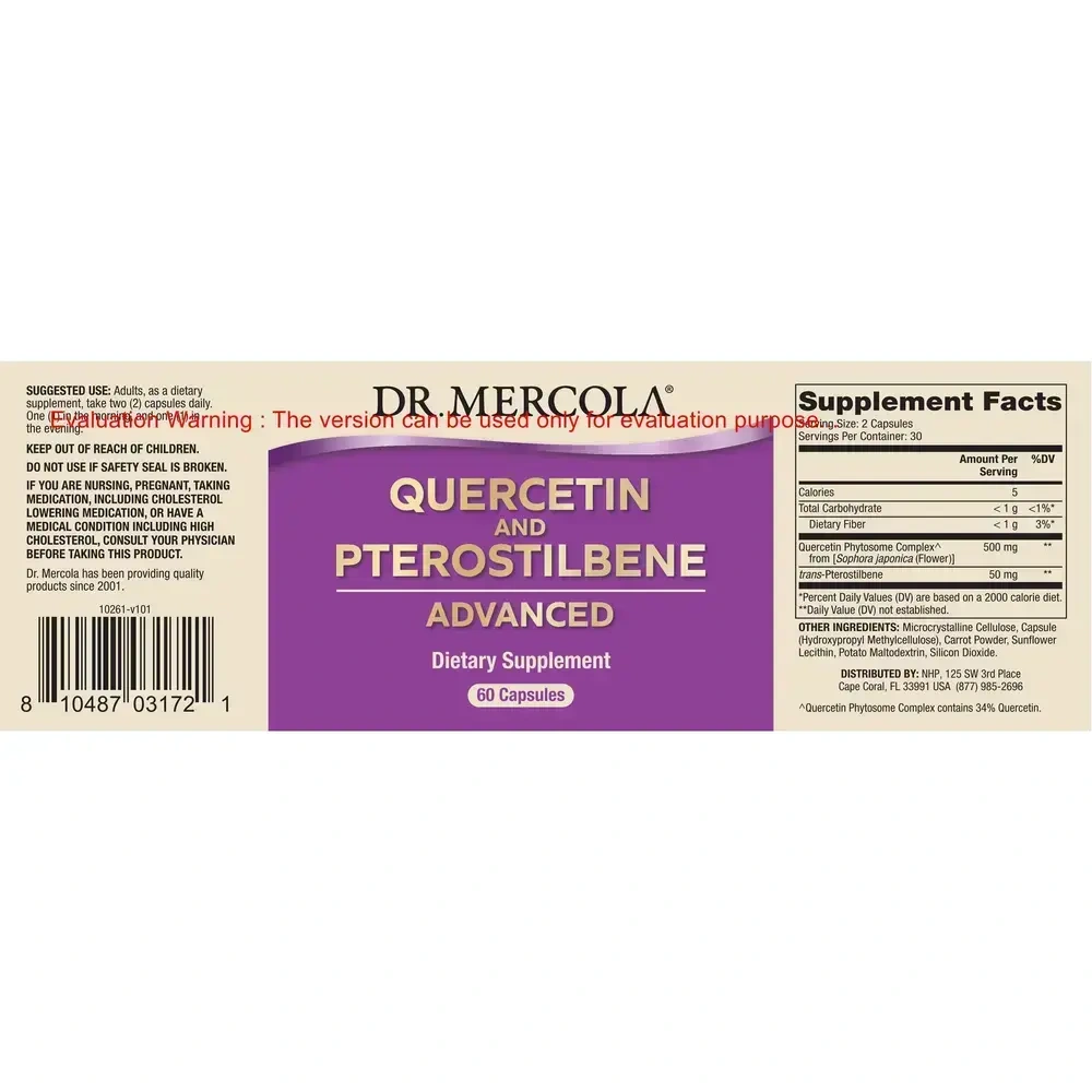 Product image for Quercetin and Pterostilbene Advanced.