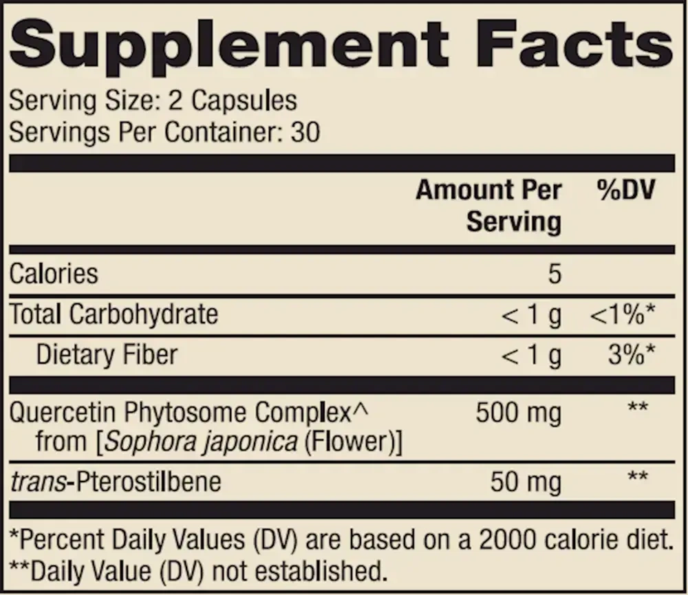 Product image for Quercetin and Pterostilbene Advanced.