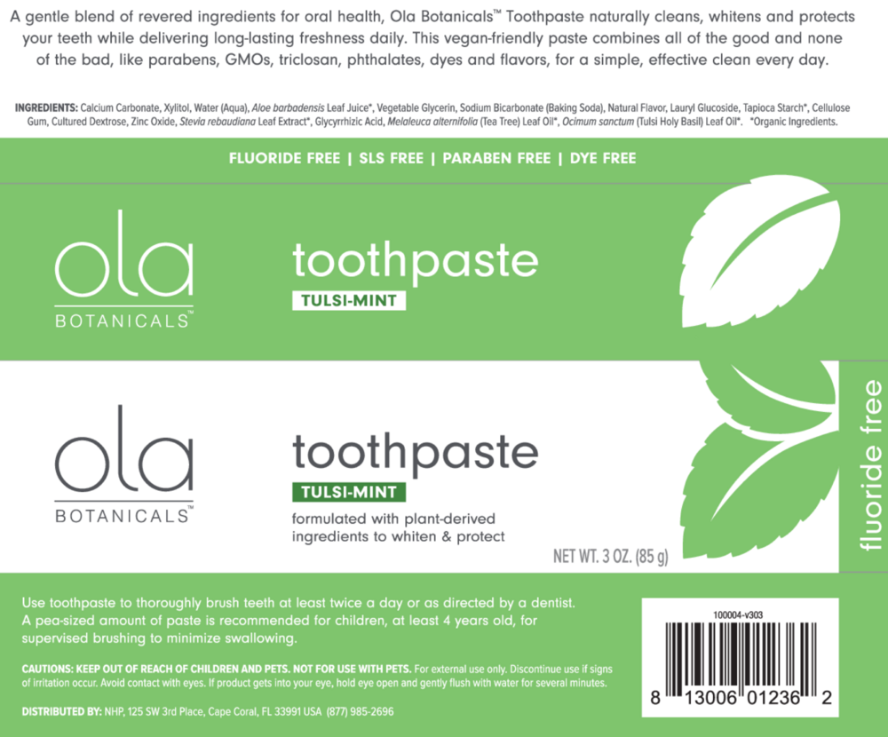 Product image for Ola Botanicals® Toothpaste.