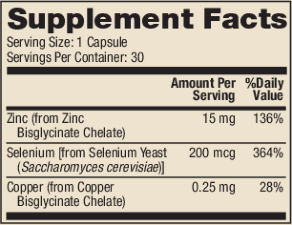 Product image for Zinc Plus Selenium.