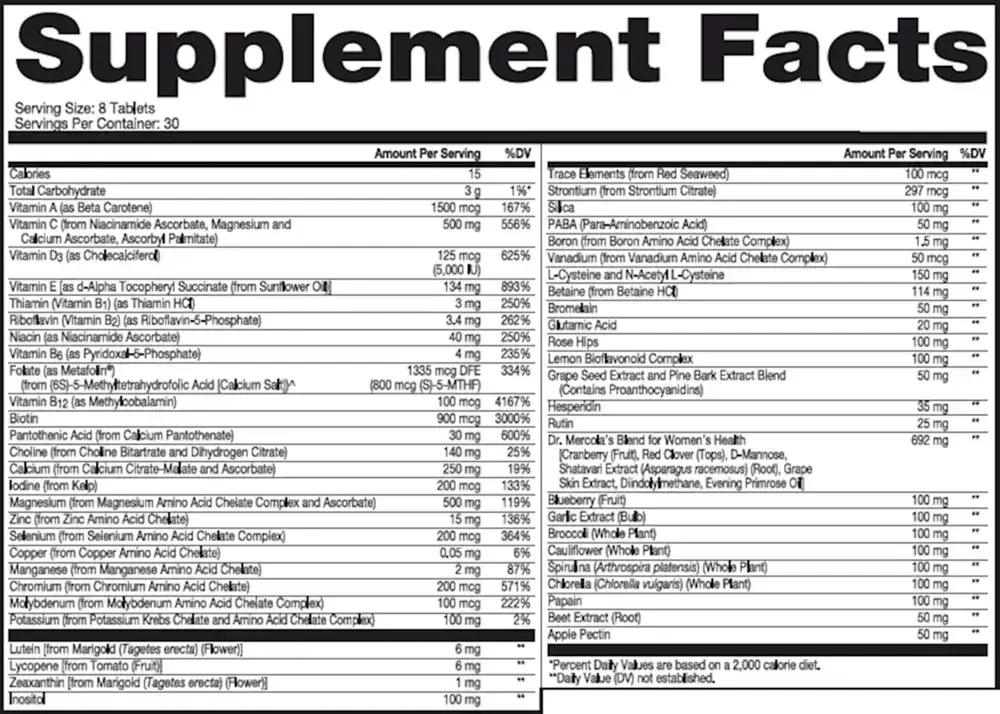 Product image for Whole Food Multivitamin Plus.