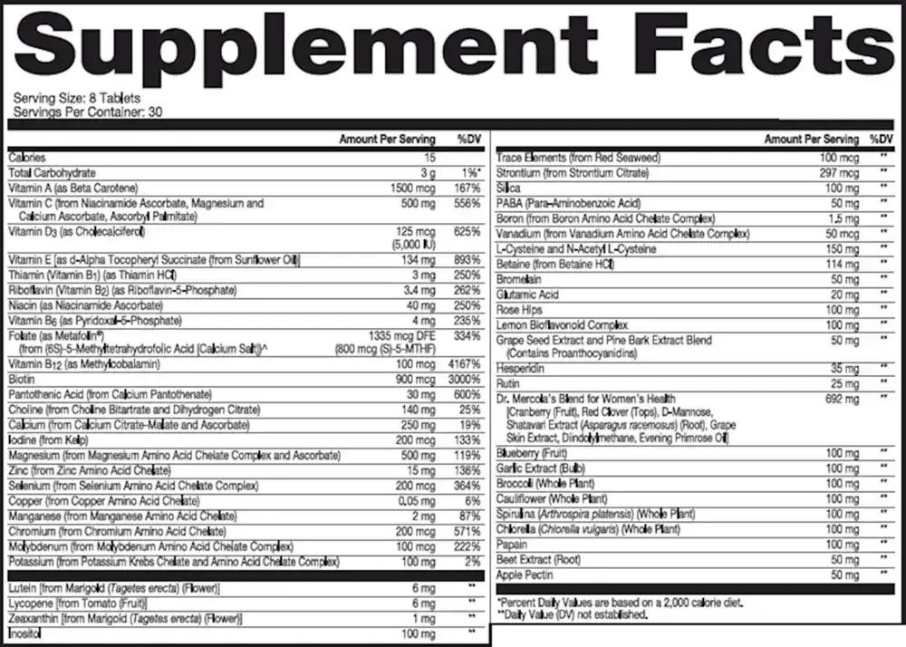 Product image for Whole Food Multivitamin Plus.