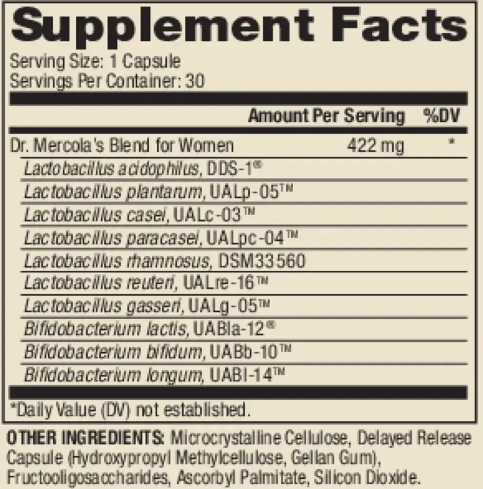 Product image for Complete Probiotics for Women.