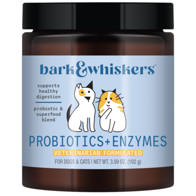 Bark & Whiskers® Probiotics + Enzymes for Cats and Dogs 102 Grams