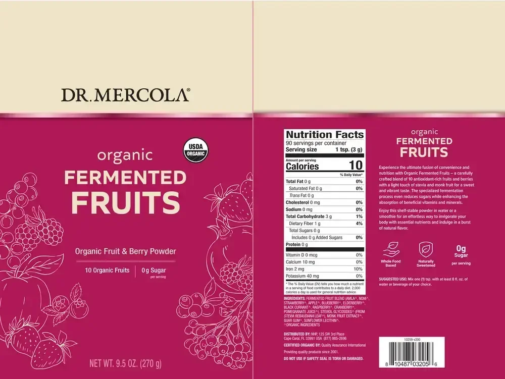 Product image for Organic Fermented Fruits.
