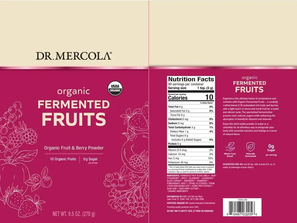 Product image for Organic Fermented Fruits.
