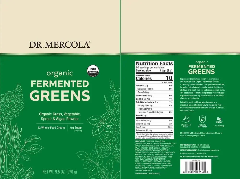 Product image for Organic Fermented Greens.
