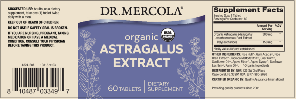 Product image for Organic Astragalus Extract.