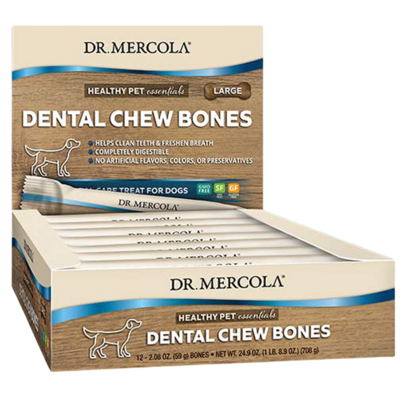 Dog Dental Chew Bones Large 12 Chewables
