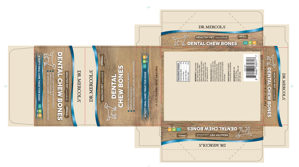 Product image for Dog Dental Chew Bones Small.