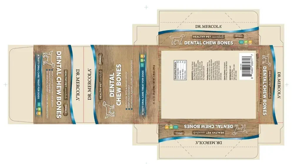 Product image for Dog Dental Chew Bones Small.