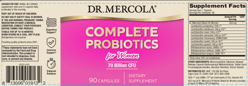 Product image for Complete Probiotics for Women.