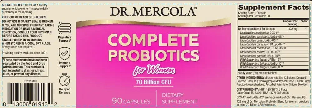 Product image for Complete Probiotics for Women.