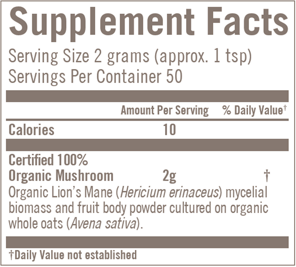 Product image for Lion&#39;s Mane Mushroom Superfood Powder.
