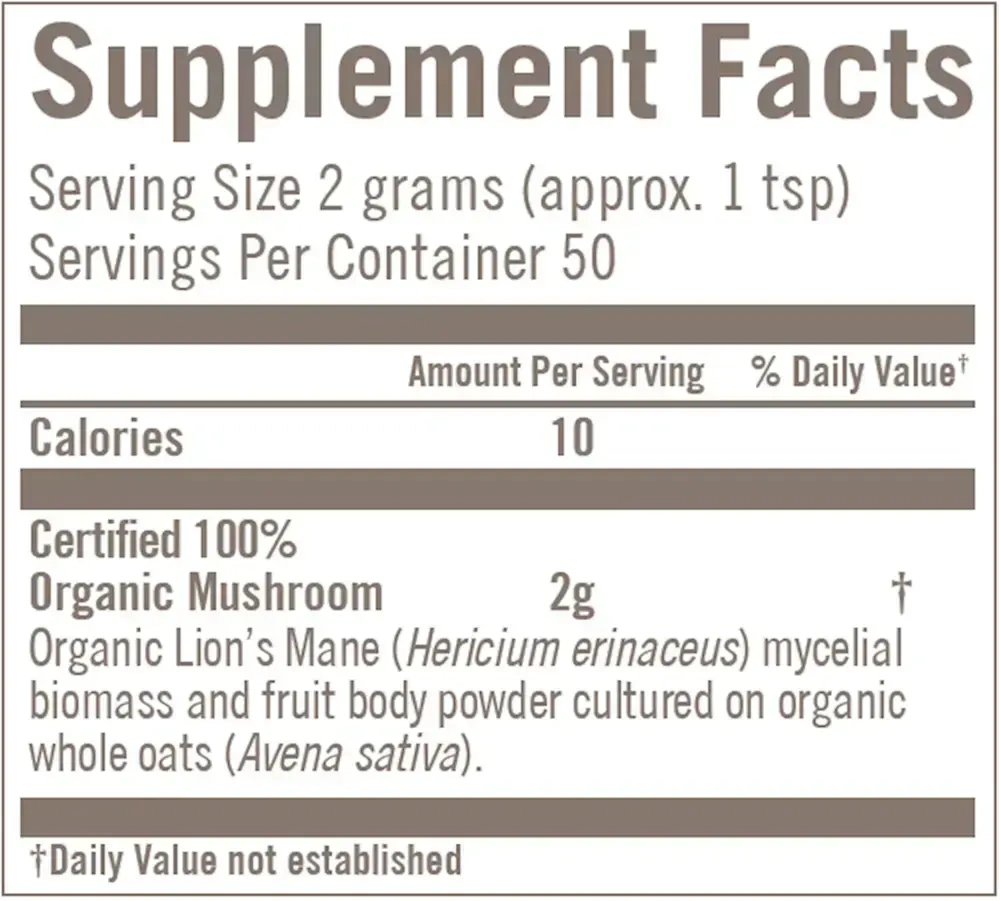 Product image for Lion's Mane Mushroom Superfood Powder.