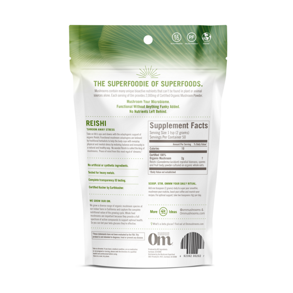 Product image for Reishi Mushroom Superfood Powder.