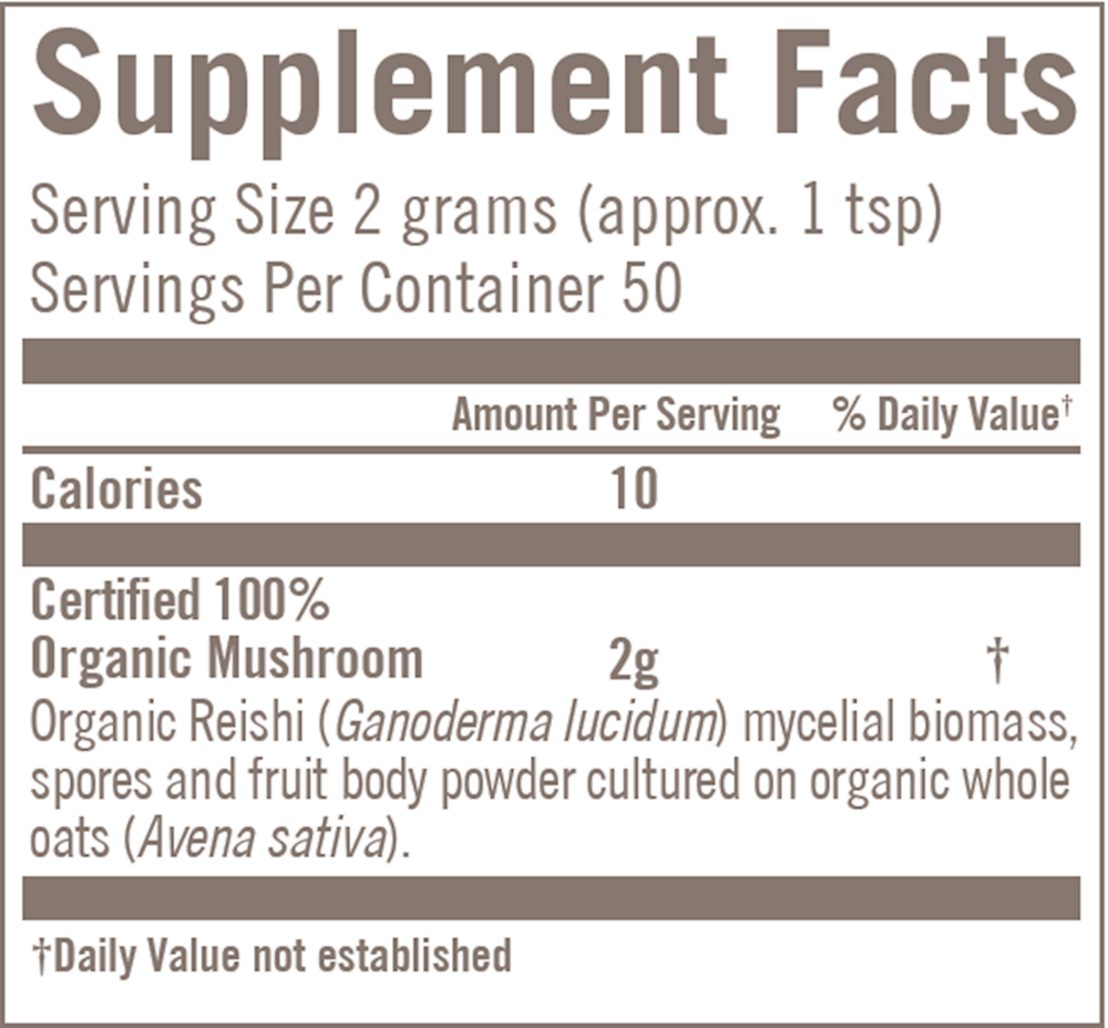 Product image for Reishi Mushroom Superfood Powder.