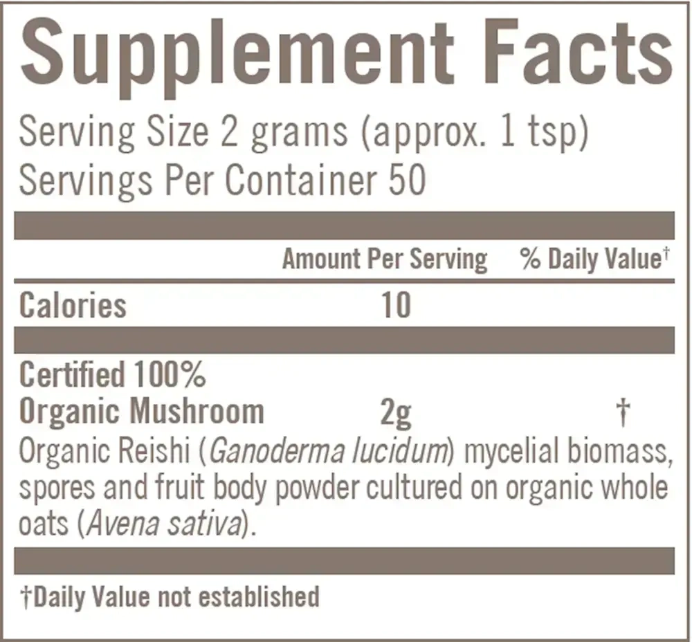 Product image for Reishi Mushroom Superfood Powder.
