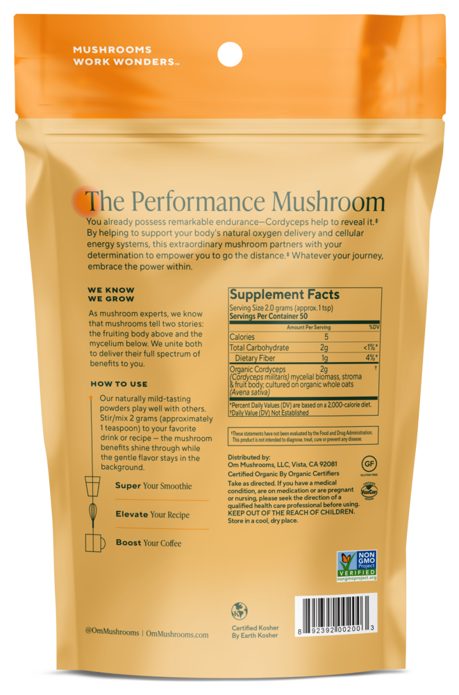 Product image for Cordyceps Mushroom Superfood Powder.